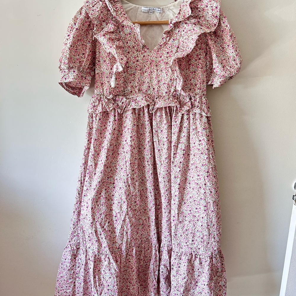 English Factory Pink Floral Dress